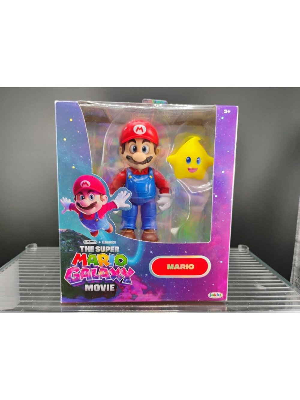 Super Mario Galaxy Movie Mario Action Figure W/ Star Luma